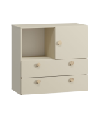 Tủ đầu giường Archie Trắng kem-2