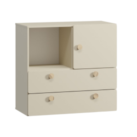 Tủ đầu giường Archie Trắng kem-2