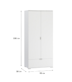 Tủ quần áo Stella Trắng- 2.2 - Ảnh 2