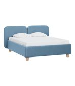 Giường Venta Nhung 140 Xanh Blue Sky