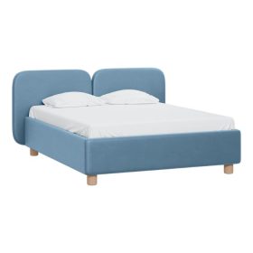 Giường Venta Nhung 180 Xanh Blue Sky