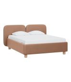 Giường Venta Nhung 160 Nâu Caramel