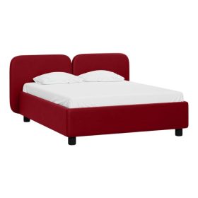 Giường Venta Nhung 180 Đỏ Cherry