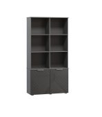 Kệ Trang Trí Shelton Xám Chì-2