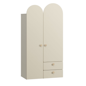 Tủ quần áo Archie Trắng kem- 2