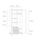Tủ Quần Áo Travis Xám Chì - 2 - Ảnh 5