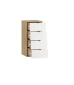 Tủ ngăn kéo Mont Blanc Line Trắng-1 - Ảnh 3