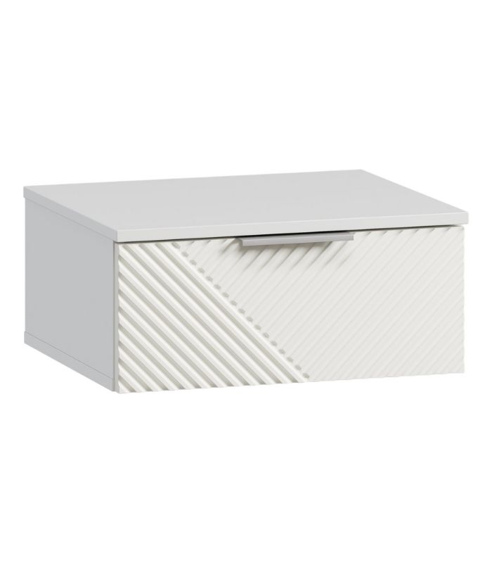 337 Tủ Đầu Giường Shelton Trắng-1 - Ảnh 1