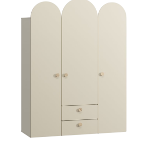 Tủ quần áo Archie Trắng kem- 3