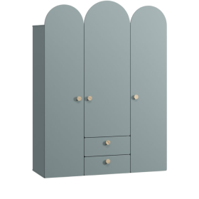 Tủ quần áo Archie Xanh dương nhạt- 3