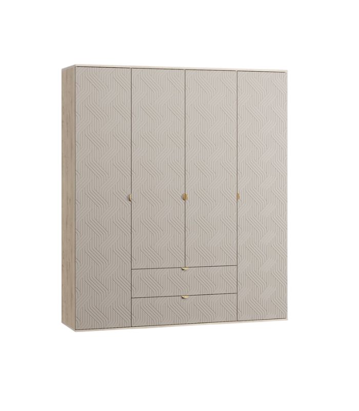 358 Tủ quần áo Mont Blanc Fancy Cà Phê Sữa-4 - Ảnh 1