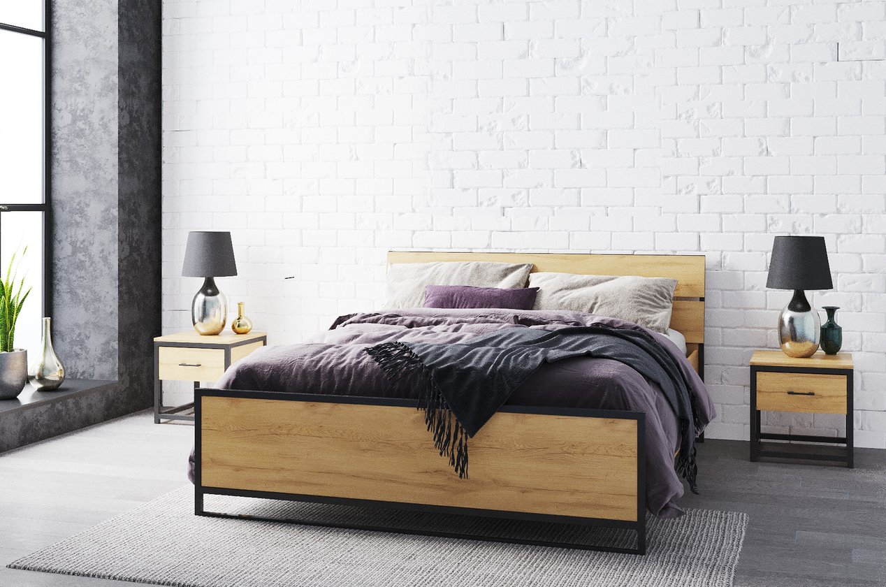 4195446 Combo Phòng Ngủ Loft - Sồi Nhạt (Oak) - Ảnh 1