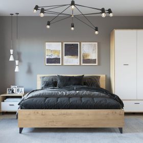 Combo Phòng Ngủ Oakland-2 Irish Wood Trắng