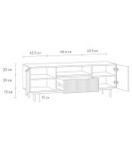 Tủ Tivi Levante Xám Chì - 3 - Ảnh 10