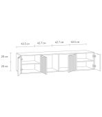 Tủ Tivi Levante Trắng - 2 - Ảnh 8