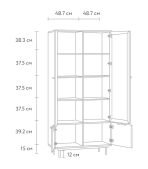 Tủ Trưng Bày Levante Trắng - 1 - Ảnh 9