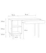 Bàn Làm Việc Roshal Wood Vân Gỗ - 2 - Ảnh 11