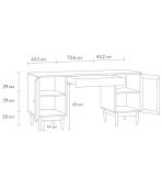 Bàn Làm Việc Roshal Wood Vân Gỗ - 1 - Ảnh 11