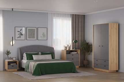 Combo Phòng Ngủ Irene-1 Xám Irish