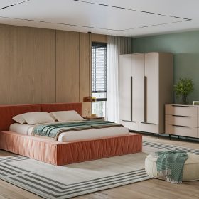 Combo Phòng Ngủ Kvelen-2 Be Latte