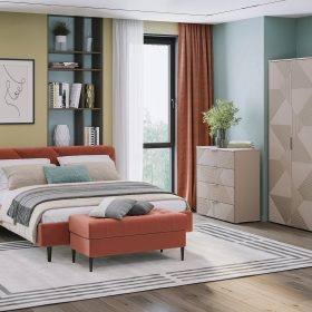 Combo Phòng Ngủ Shelton-1 Be Latte