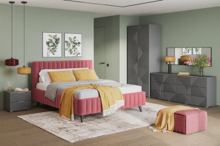 Combo Phòng Ngủ Shelton-3 Xám