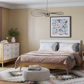 Combo Phòng Ngủ Nordic-4 Trắng Vân Gỗ