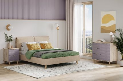 Combo phòng ngủ Tedjones-1 Leaf Lavanda