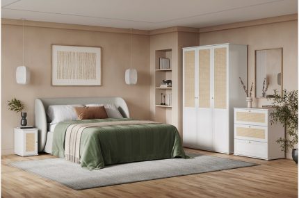 Combo Phòng Ngủ Alvis Trắng