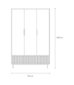 Tủ Quần Áo Levante Xám Chì - 3 - Ảnh 12