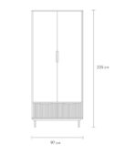 Tủ Quần Áo Levante Trắng - 2 - Ảnh 11