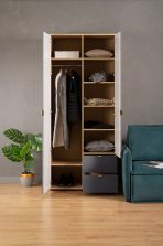 Tủ quần áo Mont Blanc Line Xám Chì-2 - Ảnh 8