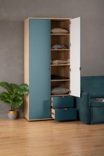 Tủ quần áo Mont Blanc Line Xanh Ngọc Navy-2 - Ảnh 8