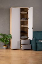 Tủ quần áo Mont Blanc Line Cà Phê Sữa-2 - Ảnh 9