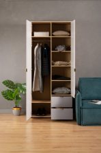 Tủ quần áo Mont Blanc Line Cà Phê Sữa-2 - Ảnh 12