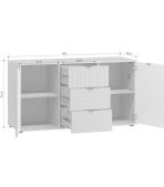 Tủ ngăn kéo Mont Blanc Line Xám Chì-2 - Ảnh 3