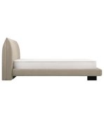 Giường Agami-Legs Vải Dệt 160 Latte Be Xám - Ảnh 2