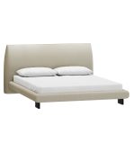 Giường Agami-Legs Vải Dệt 160 Latte Be Xám