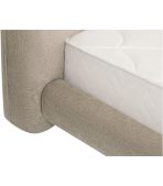 Giường Agami-Legs Vải Dệt 160 Latte Be Xám - Ảnh 7