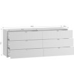 Tủ ngăn kéo Mont Blanc Line Cà Phê Sữa-4 - Ảnh 3