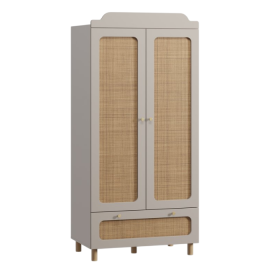 Tủ Quần Áo trẻ em Lindo Cà Phê Sữa- 1