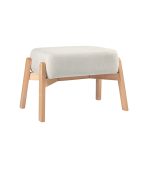 Ghế Đôn Chân Gỗ Bọc Nhung Hardy Ultra Berry - Ảnh 2