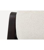 Ghế Đôn Chân Gỗ Bọc Vải Hardy Bucle White - Ảnh 5