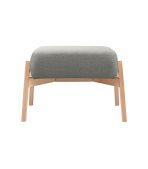 Ghế Đôn Chân Gỗ Bọc Vải Hardy Soft Grey - Ảnh 2