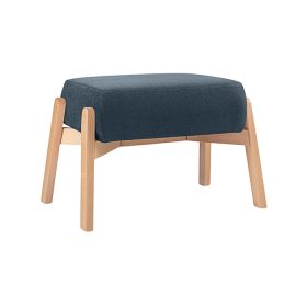 Ghế Đôn Chân Gỗ Bọc Vải Hardy Soft Night