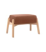 Ghế Đôn Chân Gỗ Bọc Vải Hardy Soft Terra