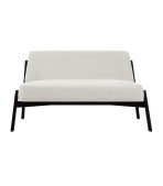 Ghế Sofa Đôi Chân Gỗ Bọc Vải Hardy Bucle White - Ảnh 2