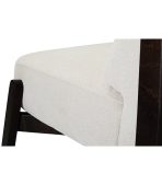 Ghế Sofa Đôi Chân Gỗ Bọc Vải Hardy Bucle White - Ảnh 6