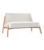 Ghế Sofa Đôi Chân Gỗ Bọc Vải Hardy Soft Milk - Ảnh 9