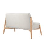 Ghế Sofa Đôi Chân Gỗ Bọc Vải Hardy Soft Milk - Ảnh 8